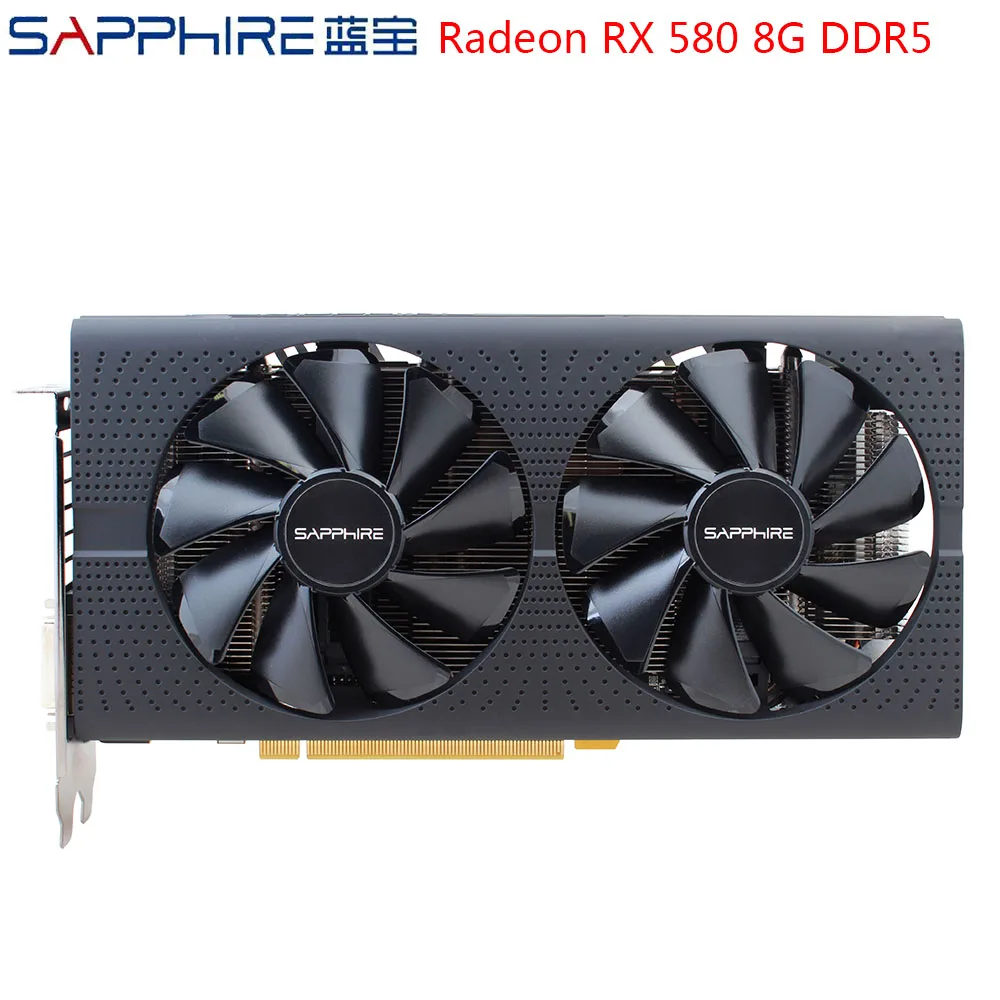 Видеокарты SAPPHIRE AMD Radeon RX580 8 ГБ GDDR5, игровые видеокарты RX 580 256bit 8 ГБ GDDR5 для игрового компьютера RX580