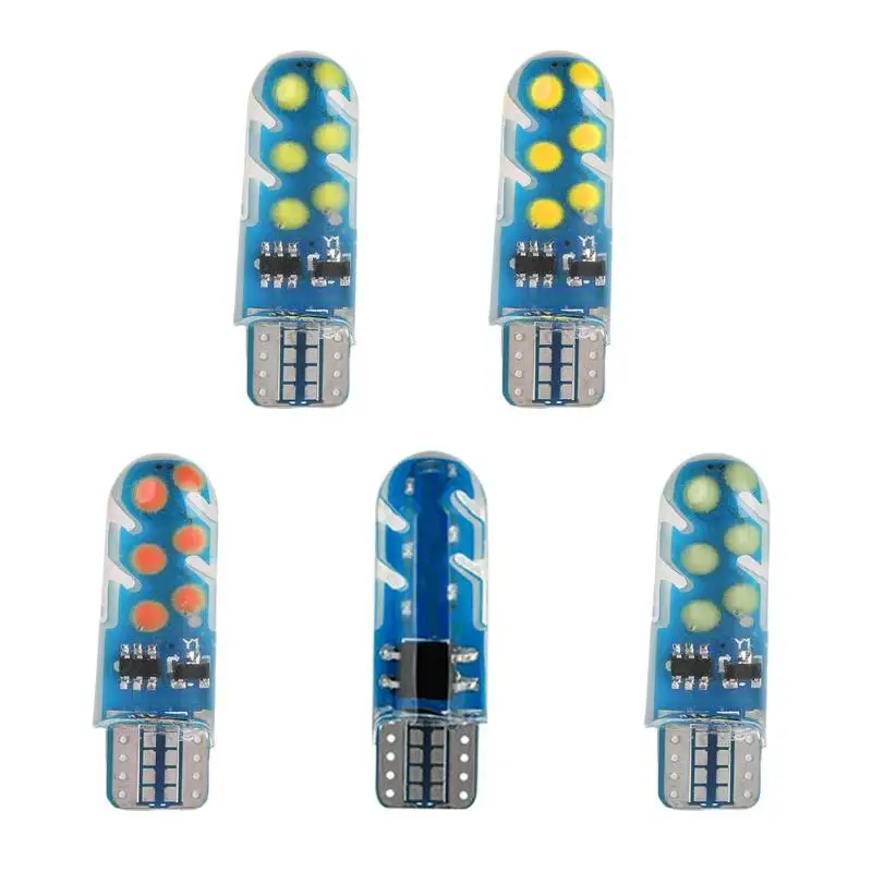 Мигающие светодиодные лампы T10 W5W 12SMD для автомобиля заднего хода приборной