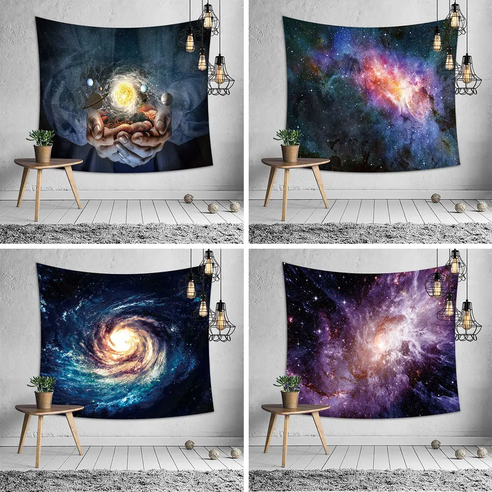 

Cosmic Starry Sky Cloth Tapestry Living Room Bedroom Decoration Wall Hanging Dormitory Background Wall Decoration Beach Cloth