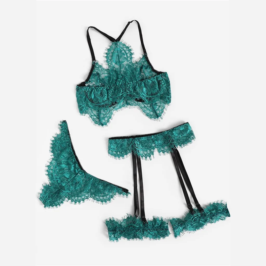 Женская бандажная Шелковая пижама сексуальное атласное белье кружевная ночная