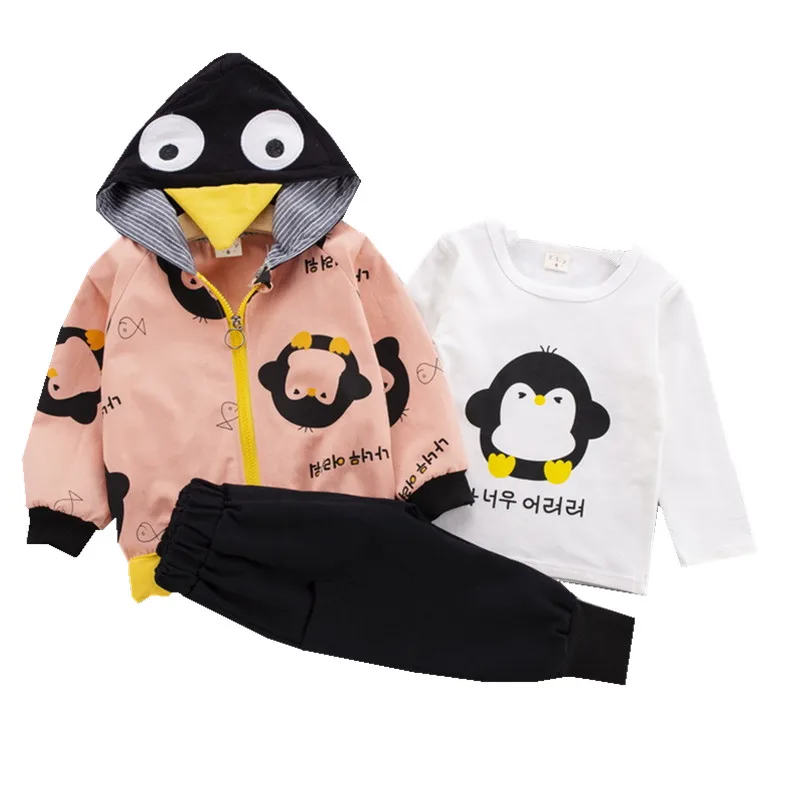 

Высококачественная одежда, Весенняя и осенняя одежда для малышей, одежда для мальчиков, комплект одежды, куртка с капюшоном для малышей + Фу...