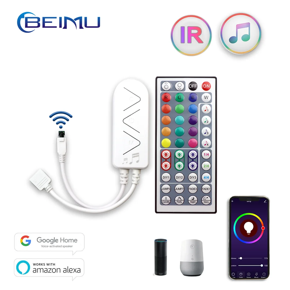 RGB Led контроллер IR 44key пульт дистанционного управления смарт с Bluetooth или Wi Fi