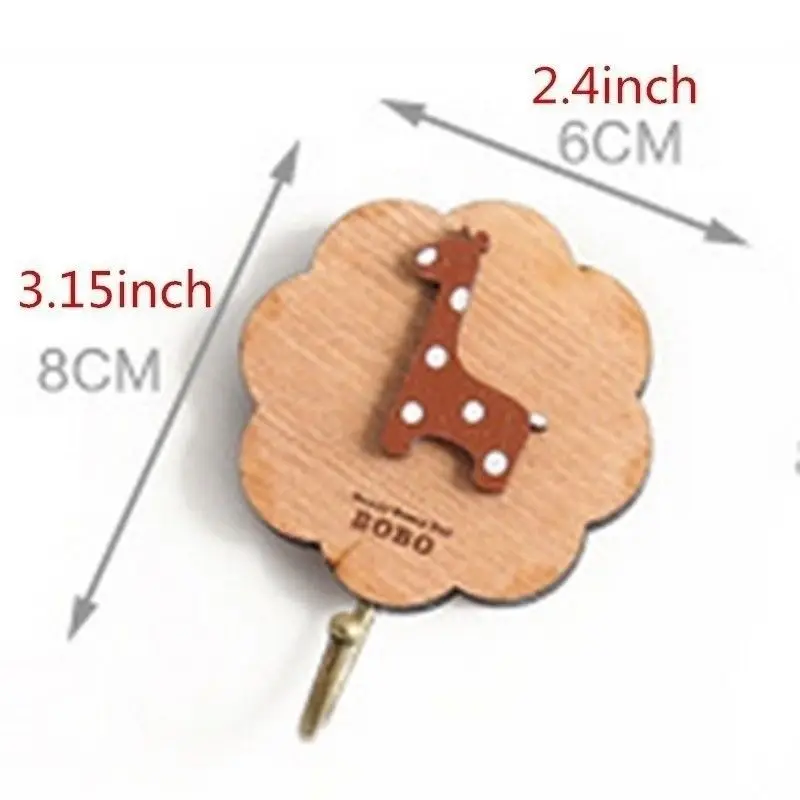 Креативная деревянная клейкая липкая палочка на крючки для кухни и ванной