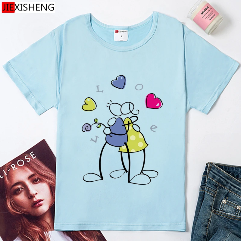 Женские футболки с принтом LOVE Graphic модная забавная Повседневная футболка