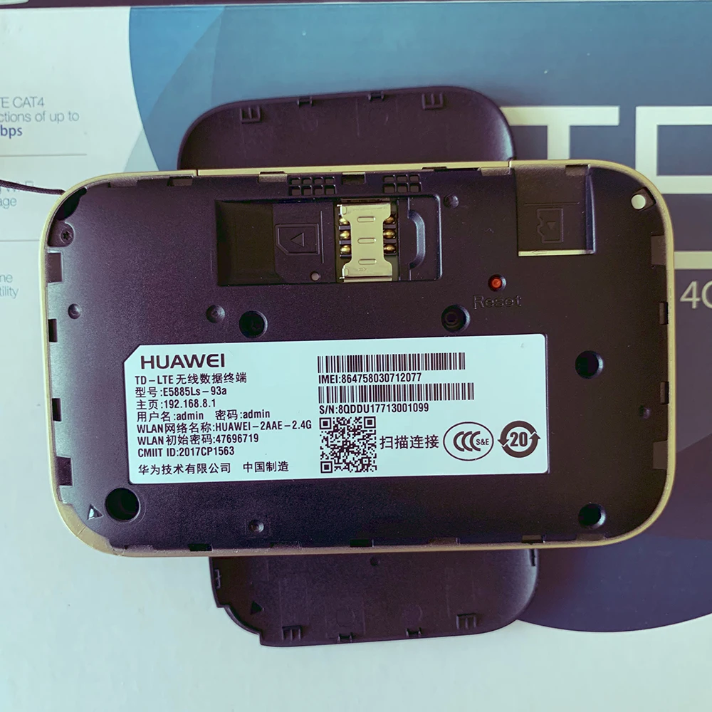 Huawei Mobile WiFi 2 Pro E5885Ls-93a 4G LTE Cat6 300 Мбит/с маршрутизатор с внешним аккумулятором 6400 мАч