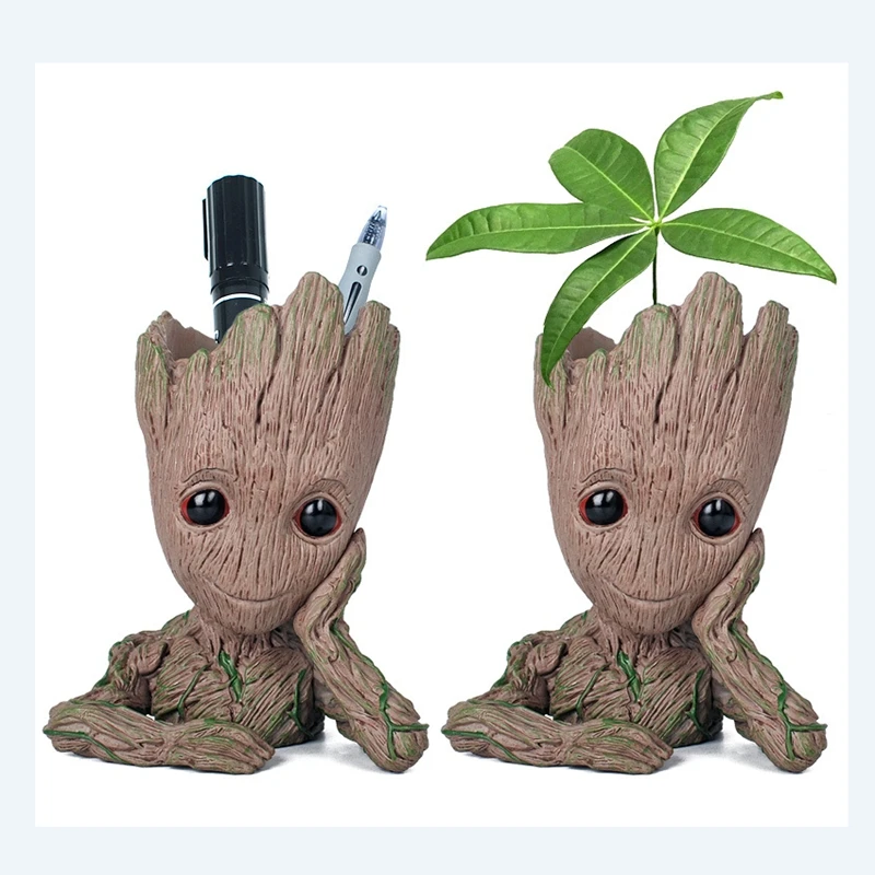 Цветочный горшок для ребенка кашпо Грут плантатор фигурки дерево человек модель