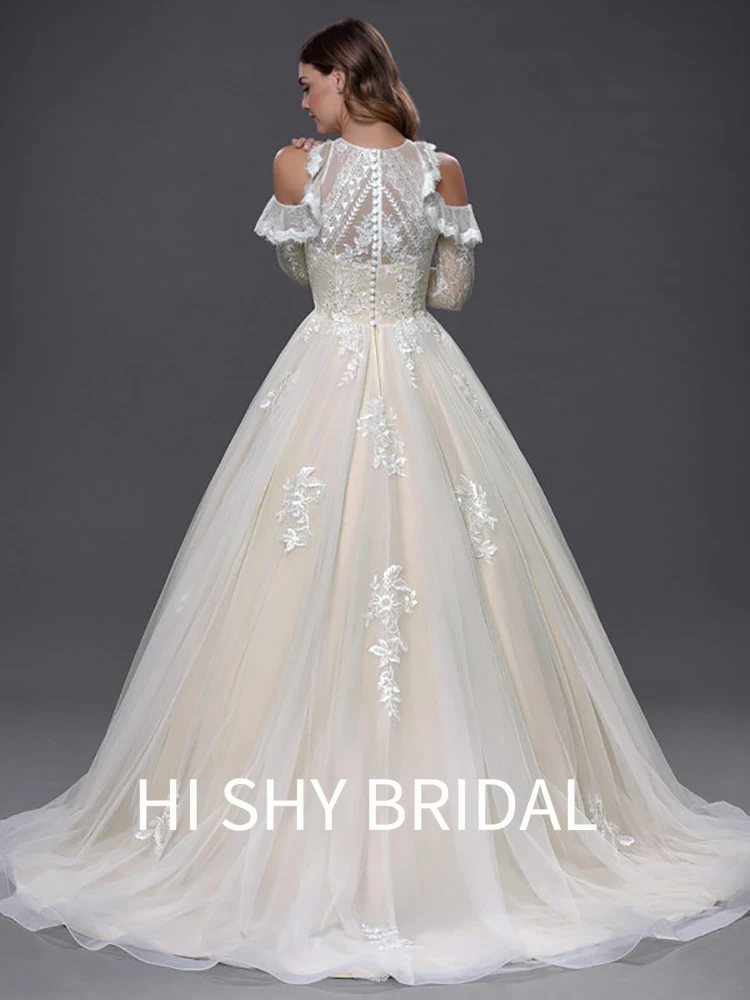 

Hi Shy Bridal 2021 New Luxury Lace Wedding Dresses Suitable for Every Bride Free Tailored Plus Size and Free Shipping