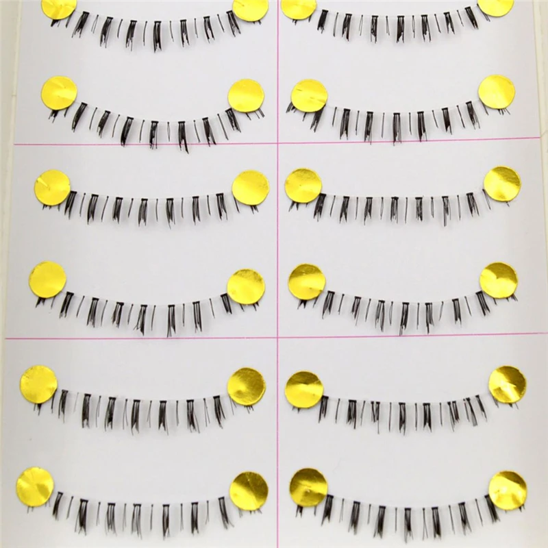 10 пар/компл. накладные ресницы в естественном стиле под ручной работы нижние