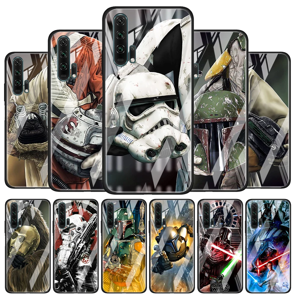 

Star Wars Cool for Honor 30 20 10 9X Pro Plus Lite 8X Huawei Y8P Y6P Y5P Y9 Y7 Y6 2019 Tempered Glass Phone Case