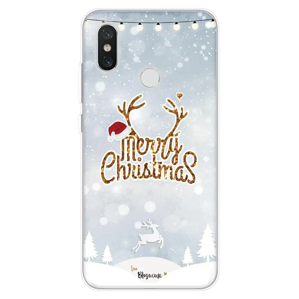 Рождественский красный чехол s для Xiaomi Redmi Note 7 8 6 5 S2 Pro Plus 5A 4A 6A чехол с новым годом для Redmi K20 Pro силиконовый прозрачный ТПУ