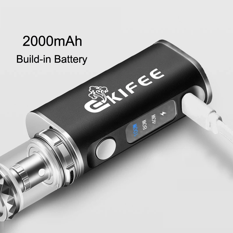 Ekifee 100 Вт Mod Starter наборы огромный дым 3 0 мл бак vape biukt в 2000 мАч батарея электронная