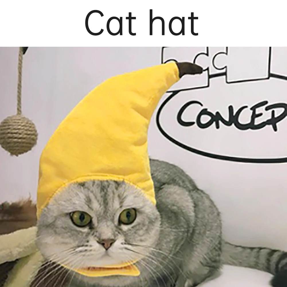 ПЭТ Забавные головные уборы милый костюм банана Кепки с рисунком &quotПодсолнух&quot