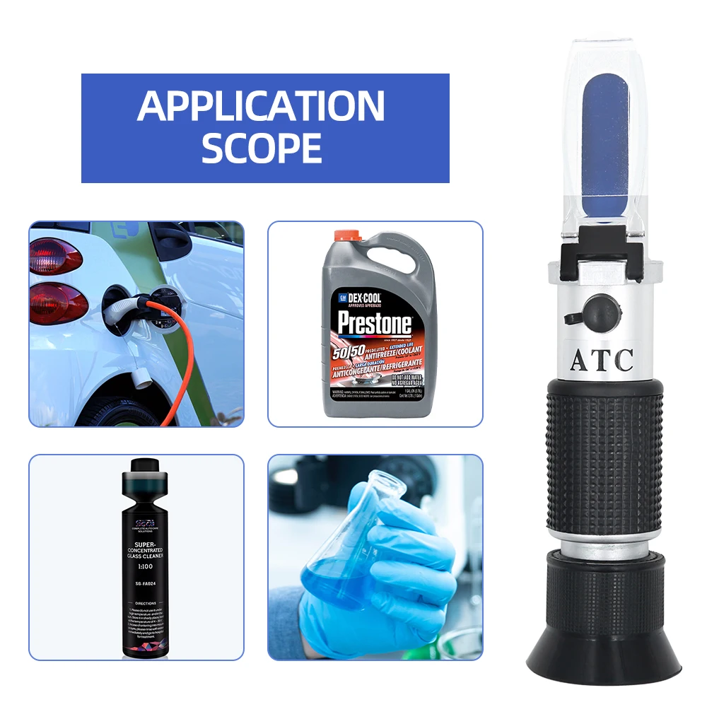 Ручной Автомобильный антифриз рефрактометр двигатель Жидкость гликоль точка