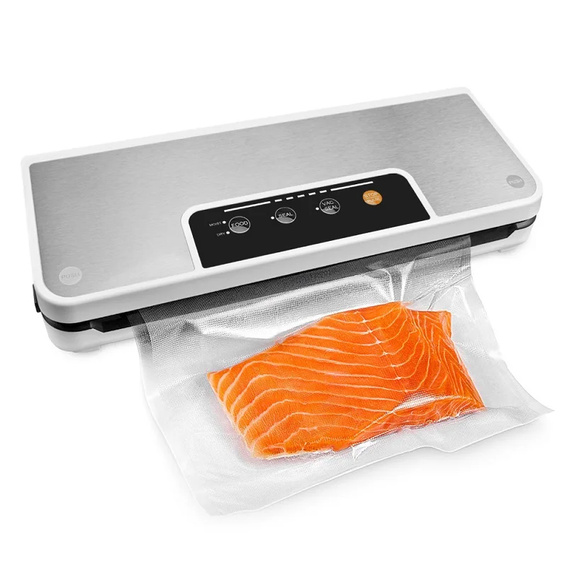 

LAIMENG Household Vacuum Sealer With Roll Holder Sous Vide Food Packer For Food Storage Vacuum Packing Machine Bags S291