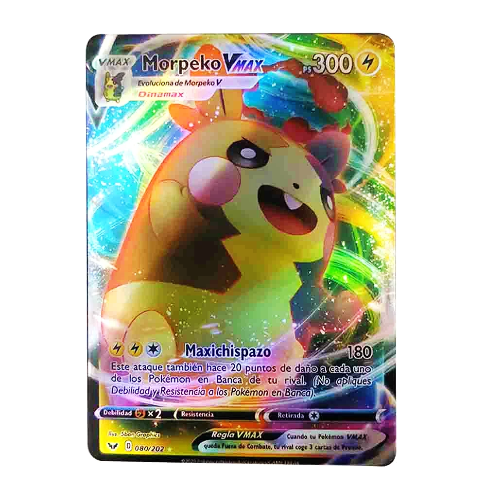 Juego de cartas de Pok&eacute;mon espa&ntilde;ol para ni&ntilde;os, 55 Uds., entrenador brillante VMAX, Charizard hologr&aacute;fica, Espa&ntilde;a-4