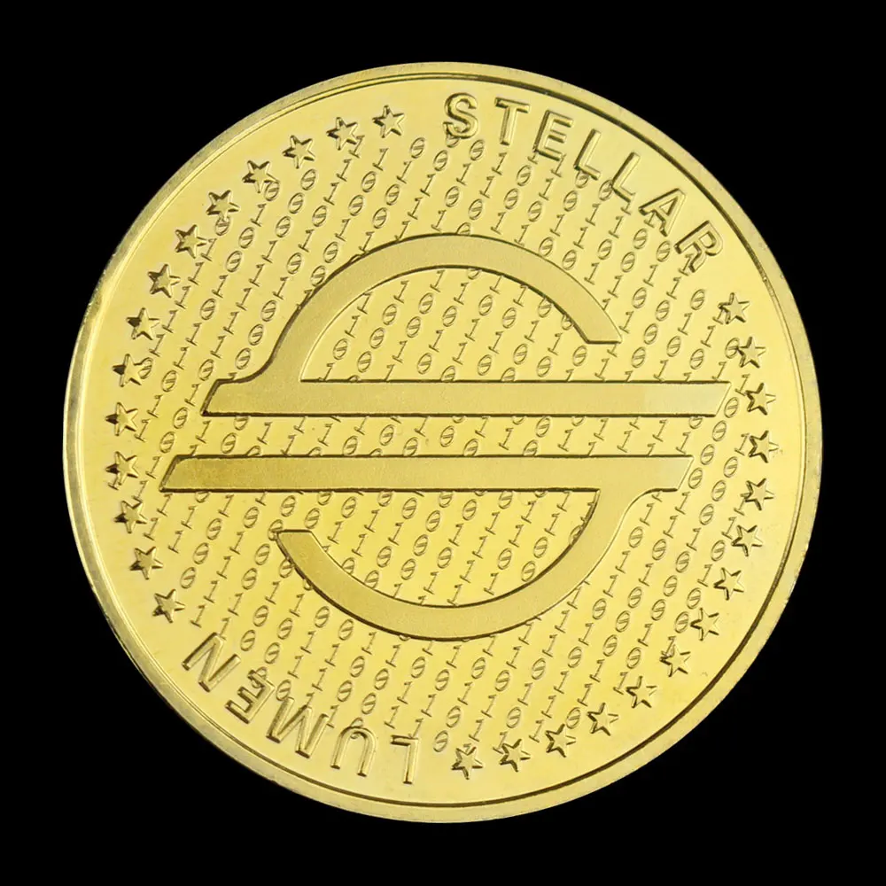 Позолоченная памятная криптовалюта Lumen Stellar Quick Micropayment ракета физическая