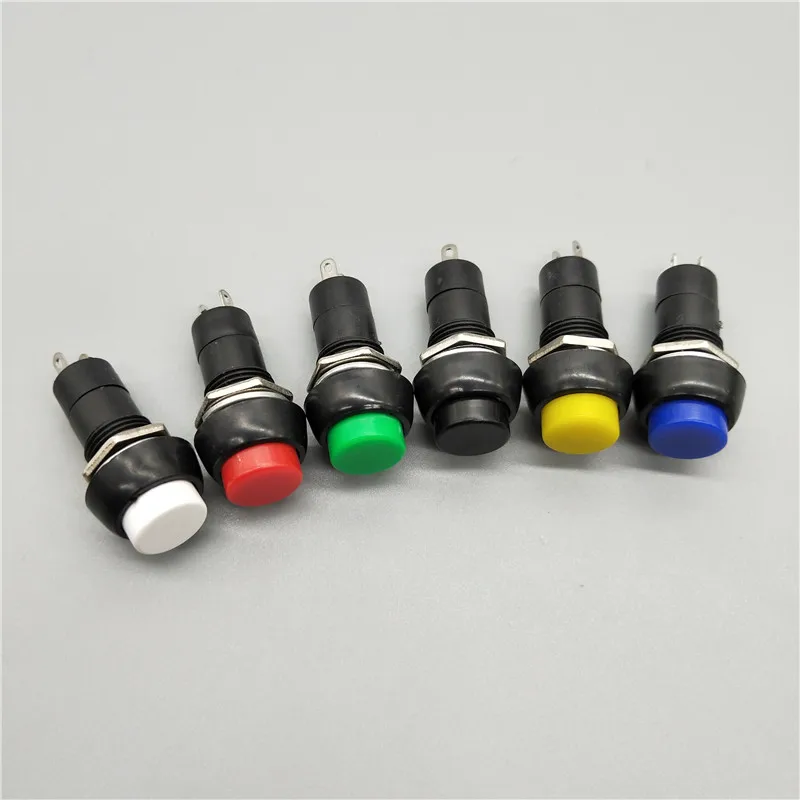 

6 шт. пластиковые кнопочные переключатели ZHRIVOER PBS-11A/PBS-11B 12 мм