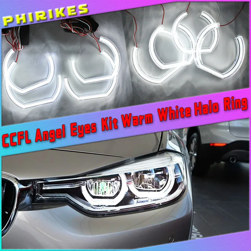 

Отличные ультра яркие DTM стильные светодиодные ангельские глазки кольца с ореолом для BMW E46 M3 Coupe Convertible 1999-2006 ксеноновые фары