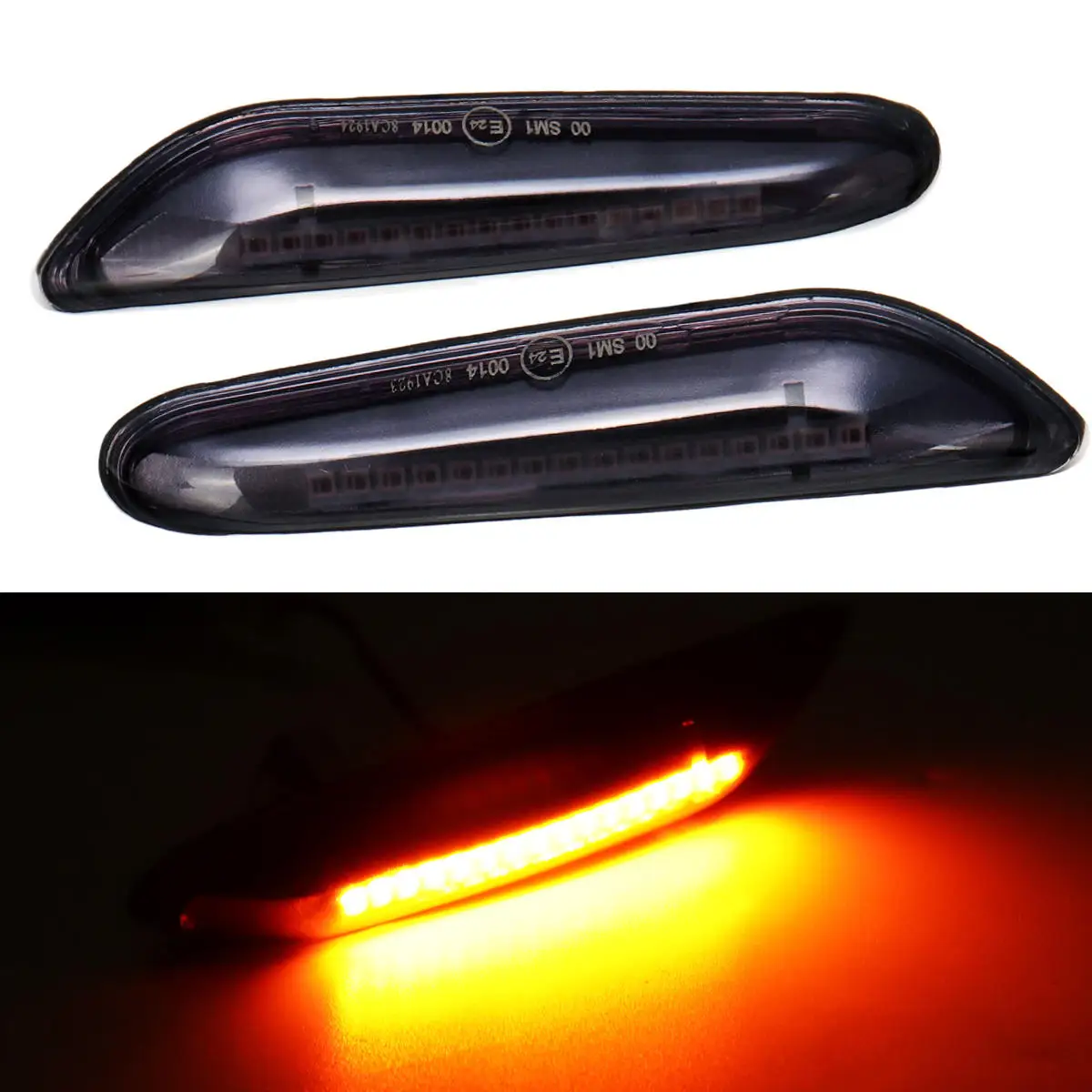 

Smoke LED Car Side Marker Lights Turn Signal Lamp for BMW E90 E91 E92 E39 E60 E61 E46 E83 E81
