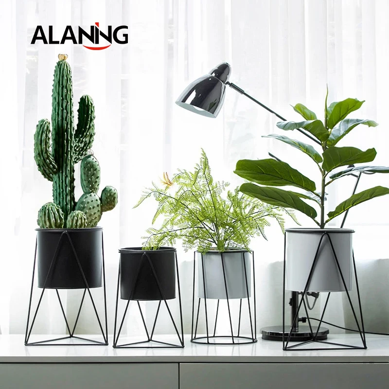 Нордическая Современная железная стойка для цветов Пергола геометрический