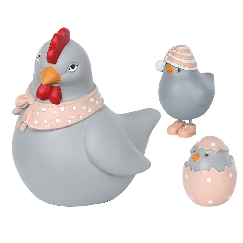 Crafts Ceramic Bird Art Decoration Bedroom Table Chicken Model Photography Mold | Дом и сад