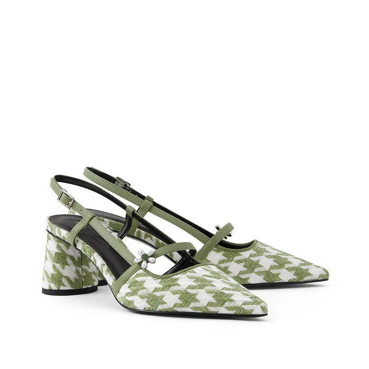 

Small women's shoes 2021 summer new product women's flower decoration pointed single shoes high heel sandals