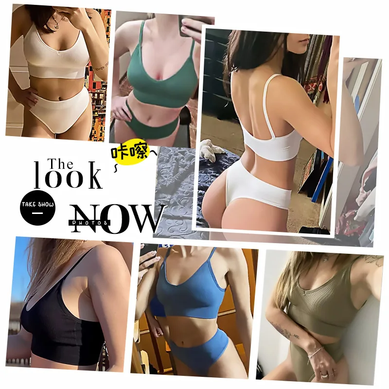 Комплект женского нижнего белья бюстгальтер без косточек спортивный комплект из