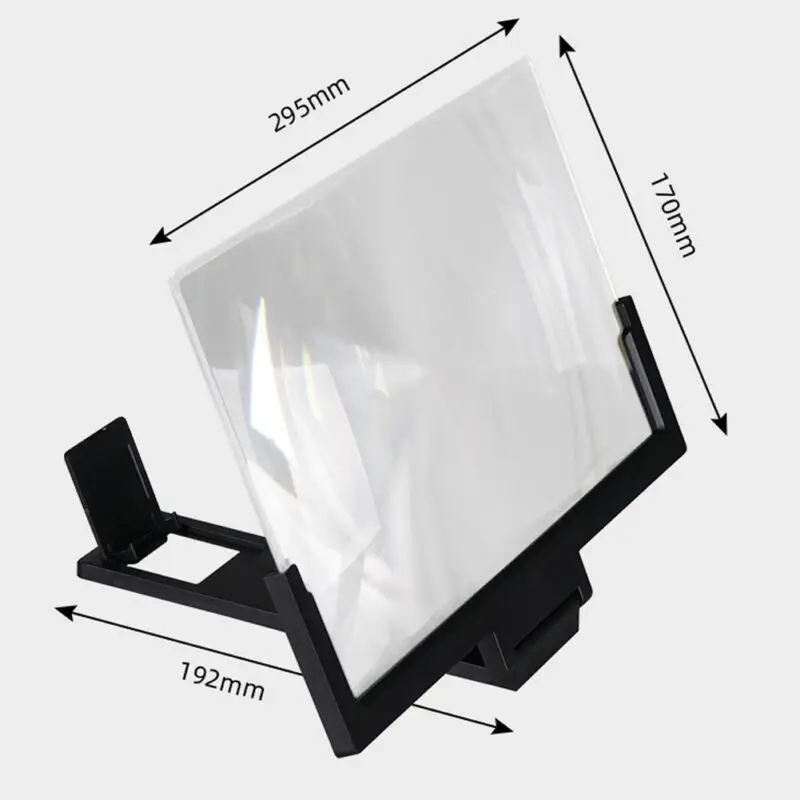 Увеличительное стекло для 3D видеоэкрана 12 увеличителей портативный складной