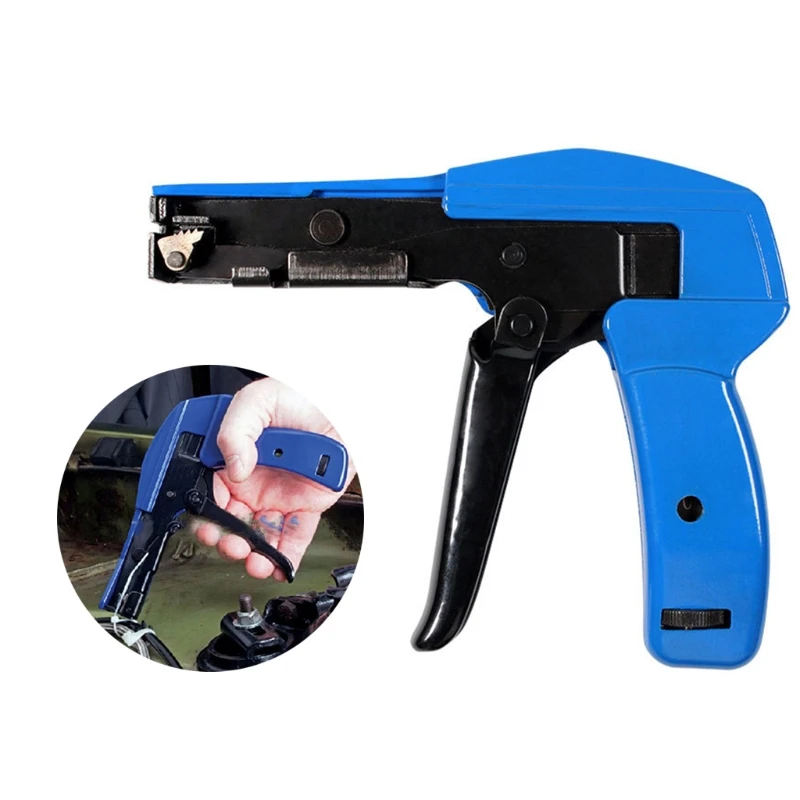 

Zip Tie Automatic Tensioner Cutter Pilers with Steel Handle Nylon Ties Cable Management Fastening Clamping Cutting Tool