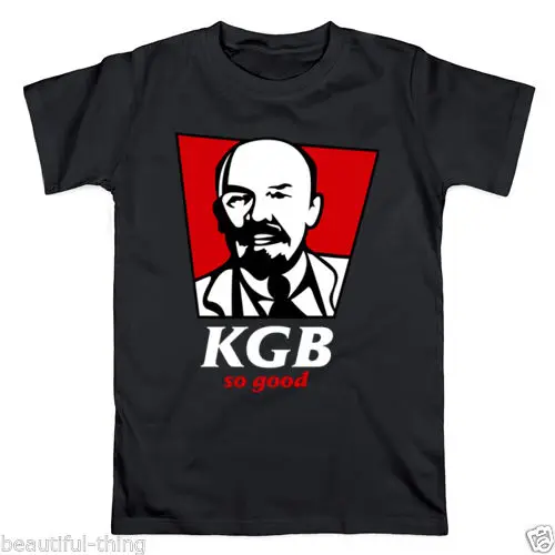 

Authentic 3D T-Shirts KGB Lenin Communist Soviet USSR Party Revolution Cool Summer Short Sleeves Fashiont