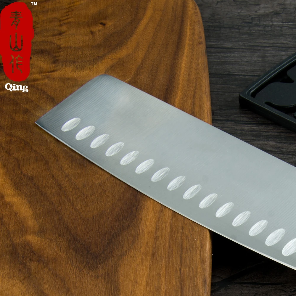 Набор ножей для нарезки и Qing шеф нож из высококачественной нержавеющей стали