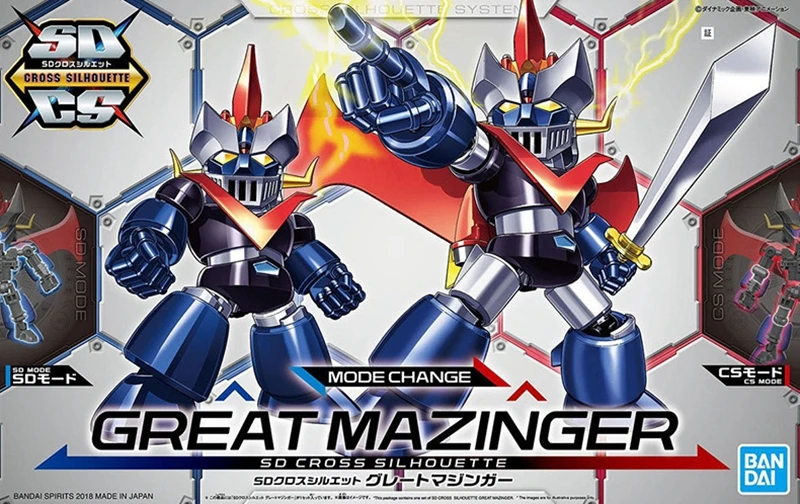 

Original BANDAI SDCS 1/12 Scale Mazinger S Q Version PVC Figure Model Kids Dolls Toys Figurals