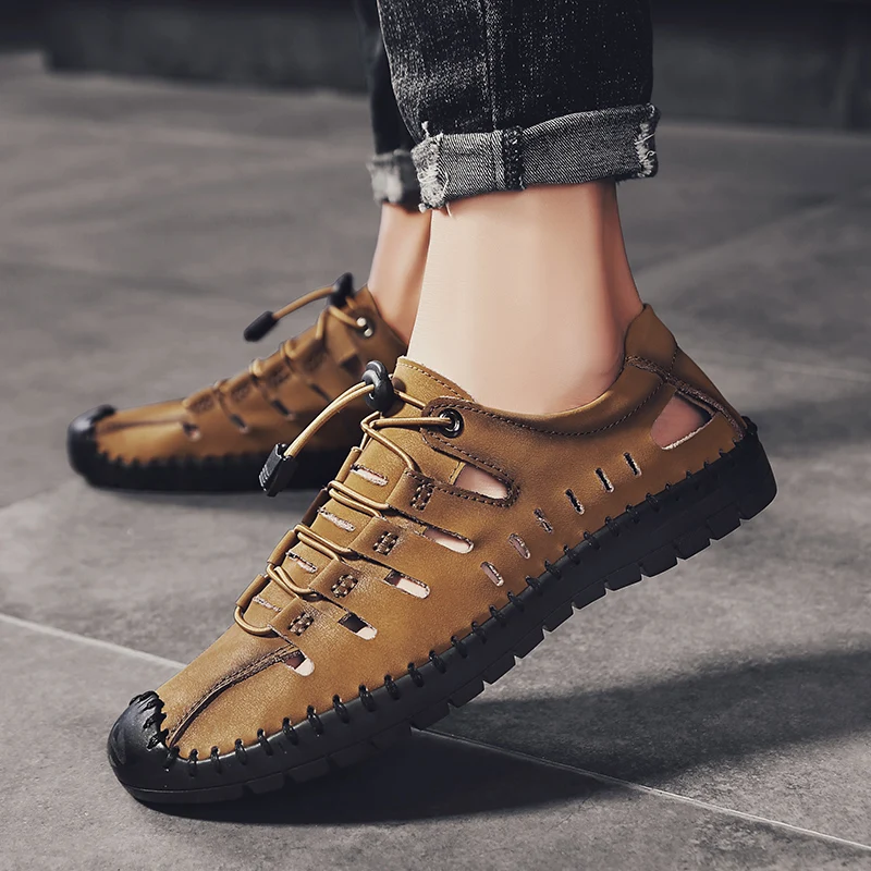 

Sandal Men Shoes Men's Sandals Fashion Sandalias Transpirables Beach For Men Summer Shoes Man 2019 Deportivas Hombre Roman