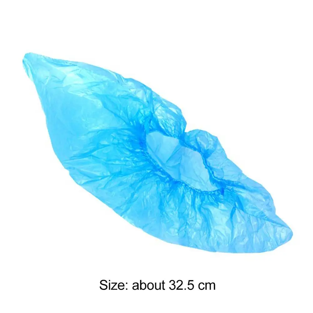 100 шт. одноразовые пластиковые толстые водонепроницаемые чехлы для защиты от