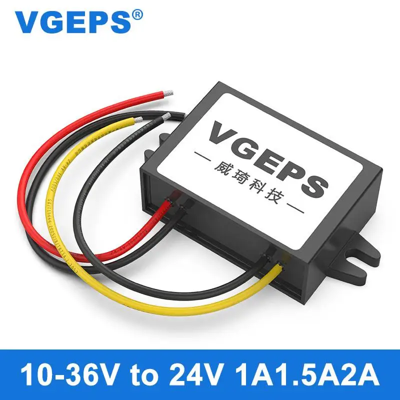 12V24V до 24В Автоматический Бак-Повышающий Модуль источника питания 10-гитара