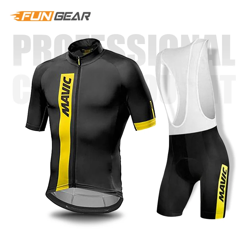 Bib Cycling Set Ropa Ciclismo Mavicing велосипедная форма, комплект одежды для велоспорта, Мужская Джерси с коротким рукавом, одежда для шоссейного велосипеда, одежда для гонок, быстросохнущая - Цвет: Bib Cycling Set