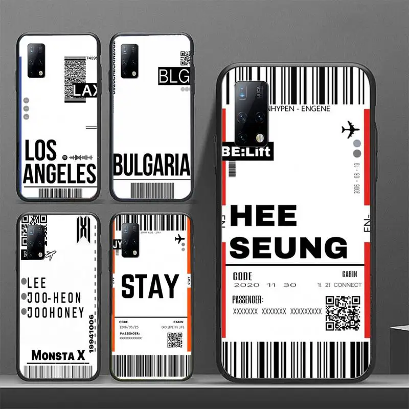 

Hot Air ticket travel New York Los Angeles Phone Case for Huawei p30 p40 p20 lite pro mate 9 10 20 30 40 20X coque Fundas