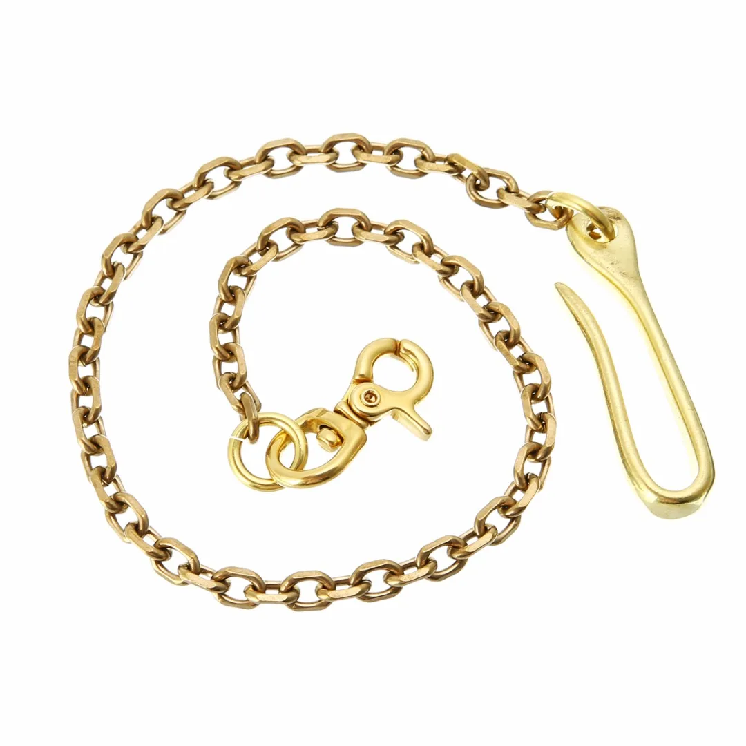 

Модный кошелек, цепочка для ключей, цепочка из твердой латуни для брюк, джинсовая цепочка длиной 18 дюймов для водителей грузовиков и байкеро...