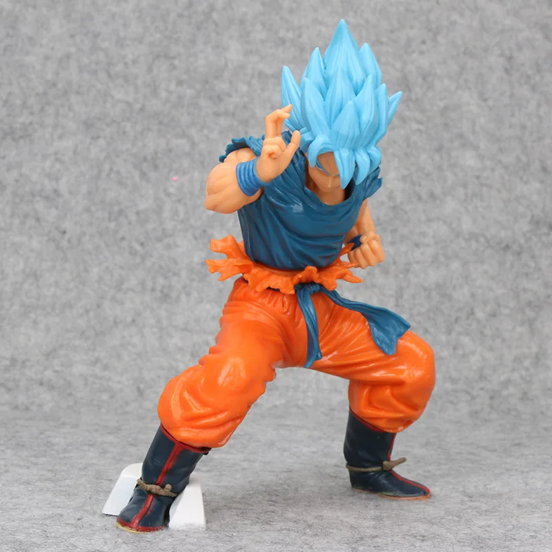 MSP Dragon Ball Z Goku фигурка игрушка Супер Саян Бог красный синий волос Сон Гоку аниме «драгонболл» Коллекционная модель игрушки куклы figuas