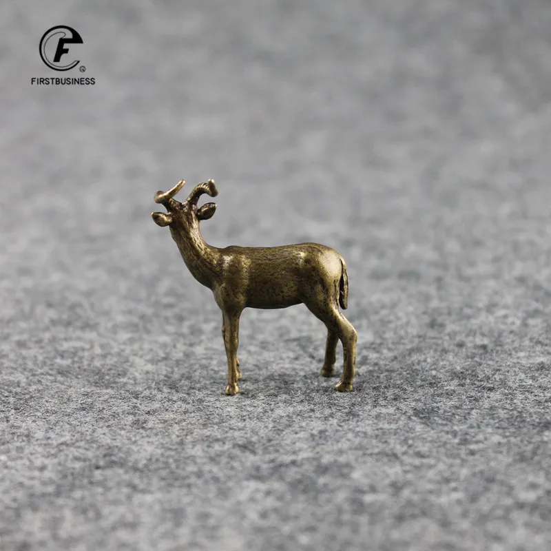 Медный лидер овец маленькие украшения античная латунь миниатюрная Статуэтка