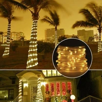 solar string fairy lights rope tube festoon led light outdoor waterproof garlands 12 m 7m for party christmas wedding decoration