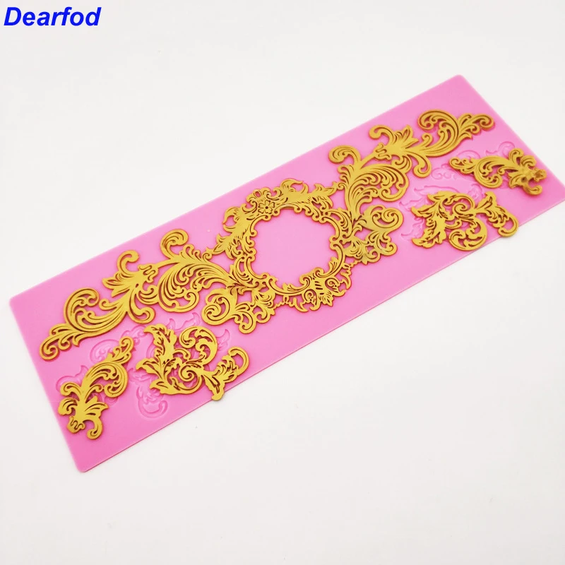 Европейская силиконовая форма DBS033 с тисненым рисунком кружевная инструмент для