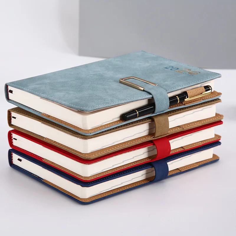 Записная книжка из искусственной кожи модная с ежемесячной целью и ежедневным