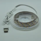 Светодиодный ленточный светильник 3 ключа управления USB кабель гибкая лампа 1 м 2 м 3 м 4 м 5 М лента диод DC 5 в Настольный экран ТВ фоновый светильник ing для автомобиля