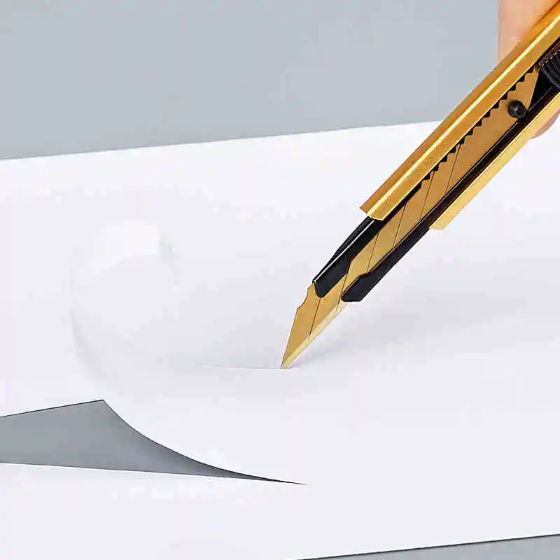Xiaomi YouPin Fizz Aluminum Alloy Utility Knife Metal Blade Self-locking Design Sharp Angle Pocket Cutter Stationery Supplies |