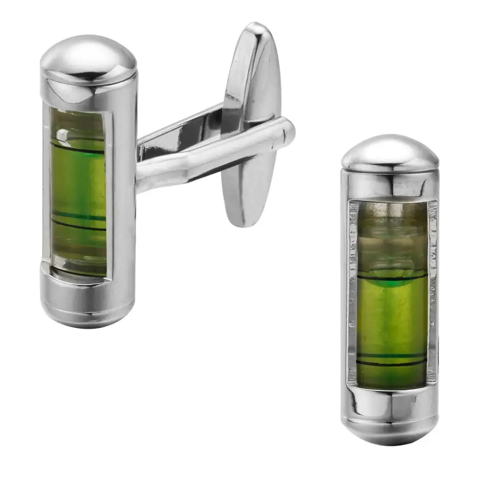 Модные запонки с зеленой водой французские модная одежда аксессуары для