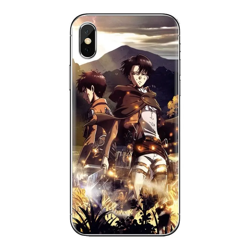Корпус для iPhone XS Max XR X 4 4s 5 5S 5C SE 6 6S 7 8 Plus samsung Galaxy J1 J3 J5 J7 A3 A5 Shingeki no Kyojin Attack on Titan |