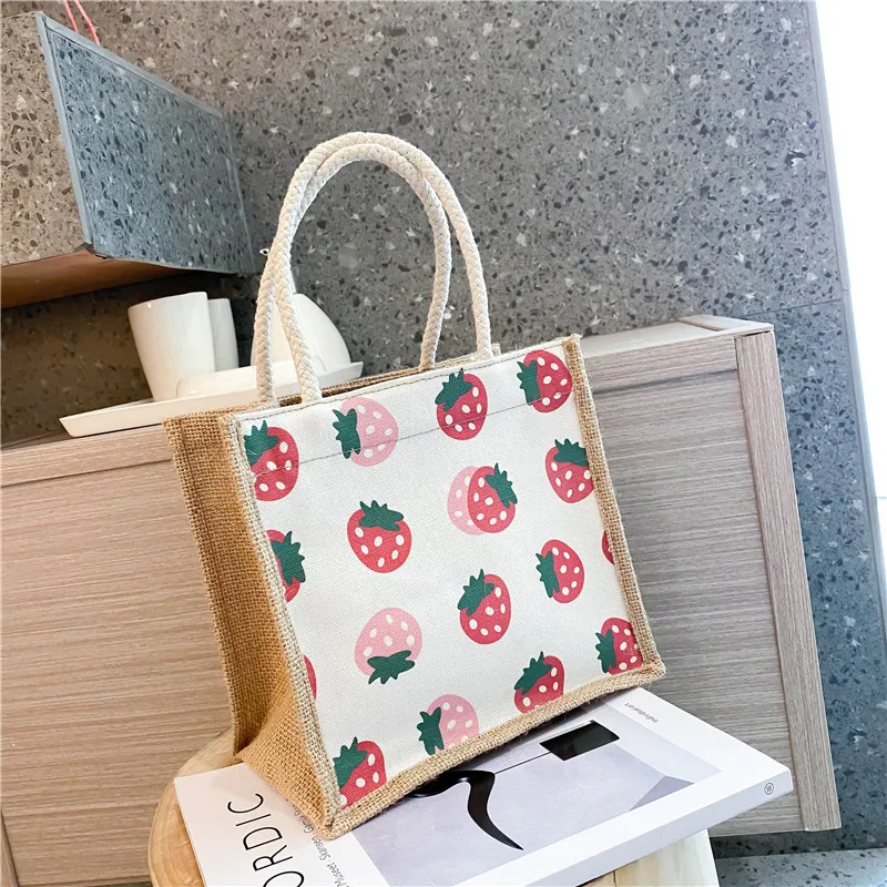 Женская сумка милая маленькая изолированная для ланча Цветочный ланч корейский