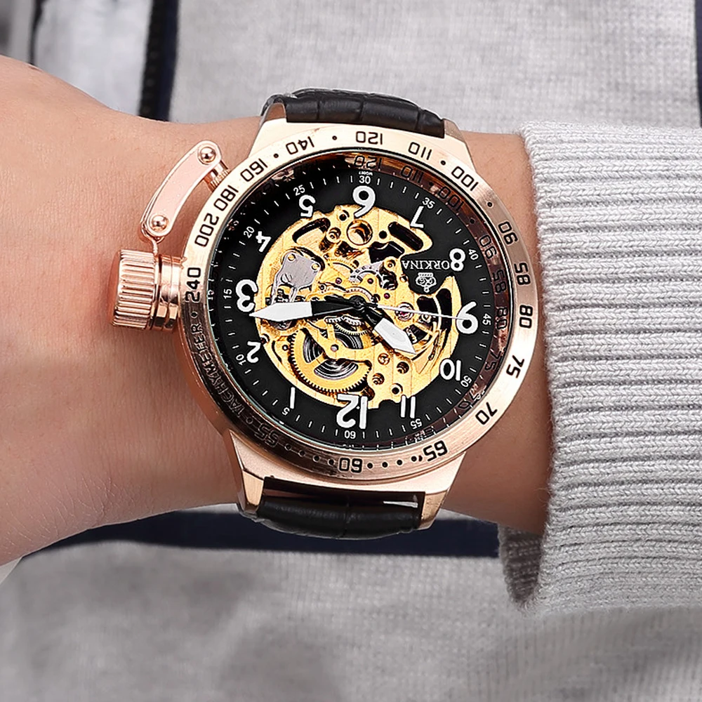 Высококачественные мужские Роскошные спортивные автоматические военные часы 50