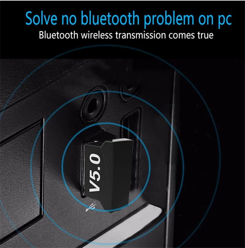 USB Bluetooth 5,0 аудио приемник мини стерео Bluetooth AUX 3,5 мм USB адаптер конвертер для ТВ ПК Комплект для автомобильного компьютера